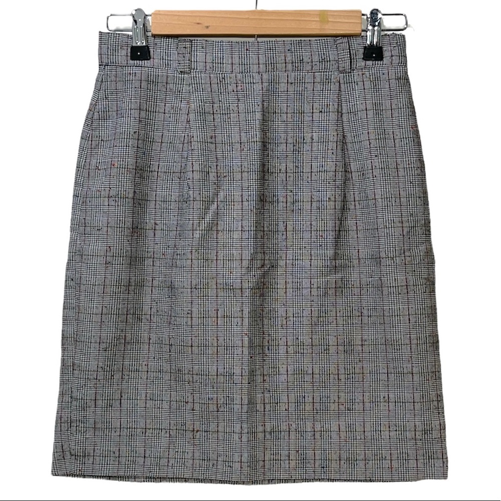 Plaid Pencil Skirt